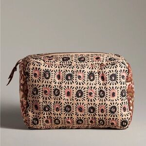 Anthropologie Llani Quilted Cosmetic Bag